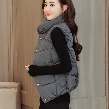 羽絨棉馬甲女冬季2025新款寬松外穿大碼短款加厚女士背心馬夾外套