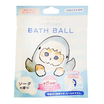 SHOBIDO 粧美堂 MOFUSAND 沐浴球內附玩具 蘇打香味 內含5種隨機玩具  75g  1包