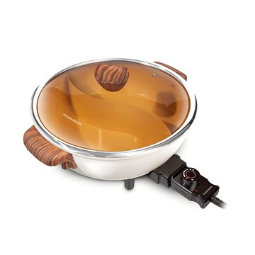 【THOMSON】 麥飯石不沾鴛鴦火鍋 TM-SAK51