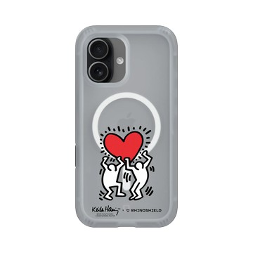 iPhone 17 AirX 流變灰 - Keith Haring - 愛心