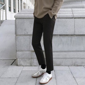 MRCYC秋季新款男士正裝西褲直筒寬松黑色西裝褲休閑修身九分褲子