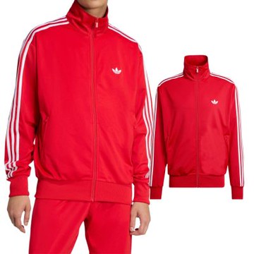 Adidas Firebird TT 男款 紅色 全開式 拉鍊 立領 運動 外套 KD8307