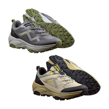 DIADORA迪亞多那 登峰戶外越野鞋 男運動鞋 男鞋 登山鞋 防潑水 輕量 彈性 吸衝 足弓支撐 穩定 防滑 灰 卡其