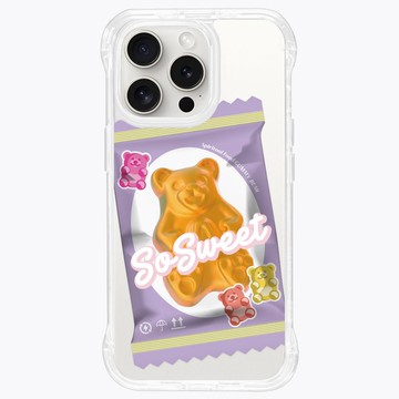 小熊軟糖 葡萄口味 支架殼 標準透明 iPhone 16 15 14 13 Pro Max