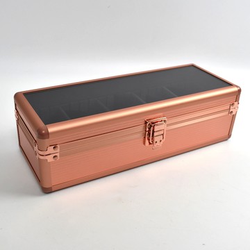手錶盒 金屬感玫金鋁盒(五支裝)【NAWA119】