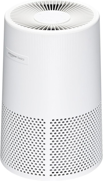 日本代購 Amazon Basics 小型 空氣清淨機 花粉 灰塵 除臭 3合一 靜音 LED感測 可定時 9坪