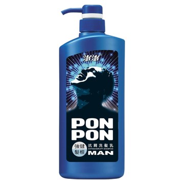 PONPON澎澎 MAN強健髮根抗屑洗髮乳  添加人蔘+生薑萃取精華  控油清爽 700g  1瓶