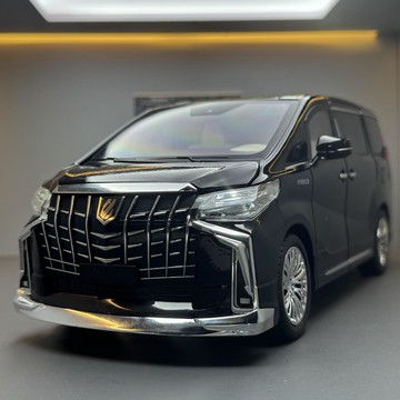 車致合金車模1:18豐田埃爾法雙電動門帶聲光回力玩具汽車音效模型【益三和】可開發票