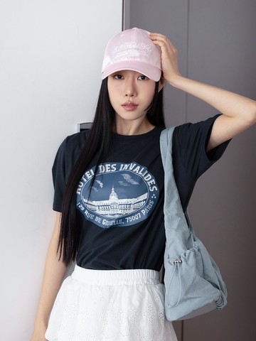 VINTAGE HOTEL HALF SLEEVE T-SHIRT [3COLOR]