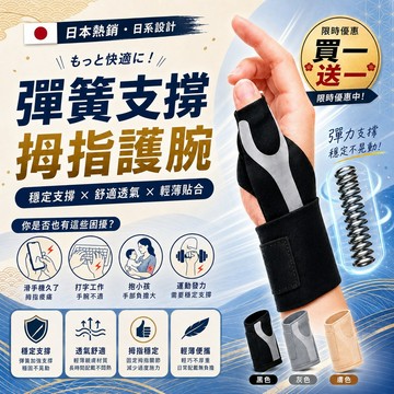 現🔥貨【手指護腕 彈簧支撐】拇指固定護具 手腕護套 輕薄透氣 可調鬆緊 左右手通用 運動辦公護腕 日常防護 男女適用