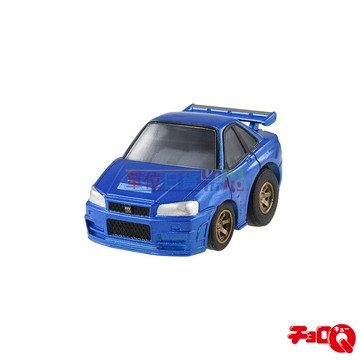 『 單位日貨 』 日本正版 ChoroQ 玩命關頭 日產 GT-R (R34) 迴力車 迷你小車