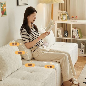 簡約小戶型單人小沙發懶人沙發豆腐塊方塊組合客廳臥室休閒椅陽臺  露天市集  全臺最大的網路購物市集