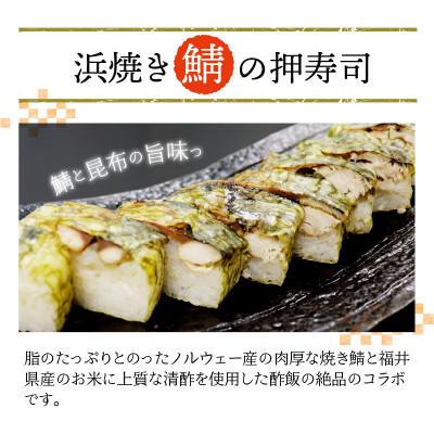 ふるさと納税 坂井市 ふるさと福井の味自慢 浜焼き鯖の押し寿司1本 と 穴子の棒寿司2本の 3本セット [A-8402]