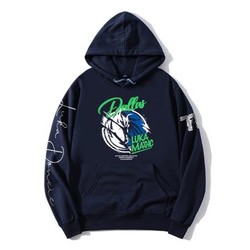 dpoy原創設計水墨獨行俠東契奇高街籃球美式衛衣男連帽男春秋薄款