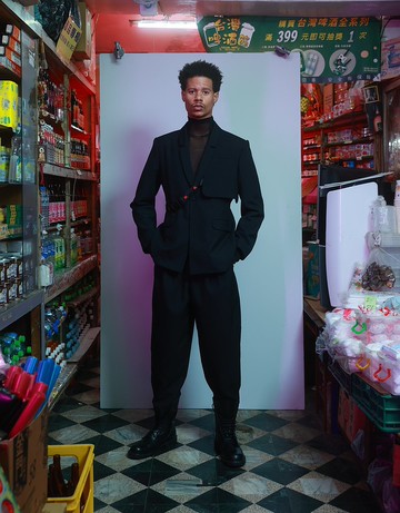 21AW  左袖變形短西裝