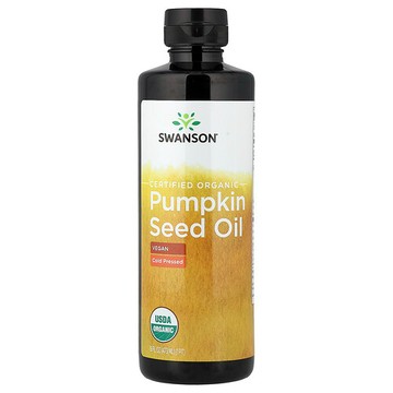 Swanson Vitamins, 認可有機南瓜籽油，16 液量盎司（473 毫升）