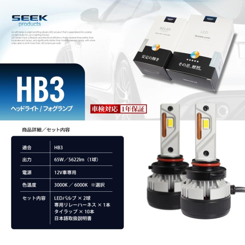 MITSUBISHI eKスポーツ H18.9〜 HB3 LED ヘッドライト ハイビーム 後付け SEEK Products BURVINE  送料無料 | LINEショッピング