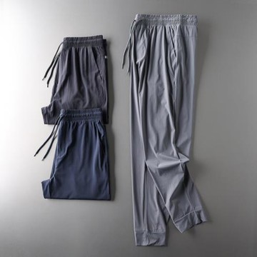 外貿原尾單剪標速干梭織運動褲男夏季薄款束腳褲子出口男裝休閑褲