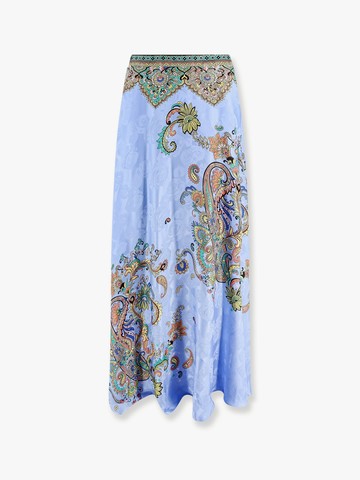 Viscose and silk long skirt with multicolor print - ETRO - gender_Woman