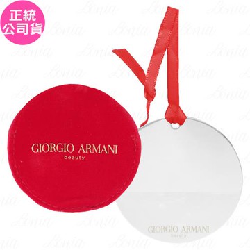 GIORGIO ARMANI紅絲絨金屬吊飾鏡(公司貨)