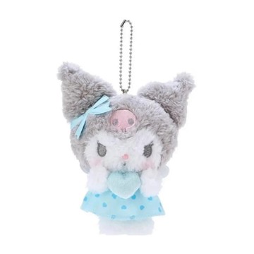 KUROMI 酷洛米 可愛造型玩偶吊飾鑰匙圈 水藍 16 x 12cm 60g  酷洛米夢天使  1個  16cm