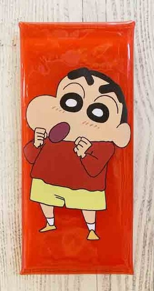 【震撼精品百貨】蠟筆小新_Crayon Shin-chan~日本蠟筆小新透明筆袋-紅*21728