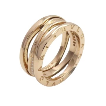BVLGARI 寶格麗 B.zero1 Legend 戒指 18K玫瑰金 鑽石 58 二手精品 【二手名牌BRAND OFF】