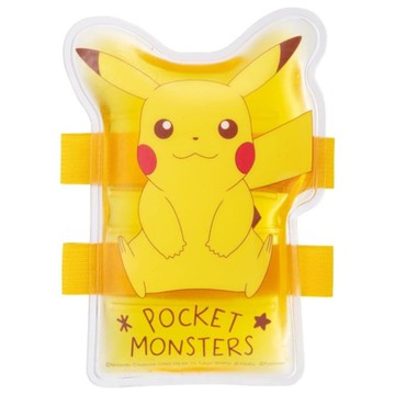 asdfkitty*皮卡丘黃綁帶 有綁帶保冷劑-保鮮便當.野餐.飲料-冰敷-日本正版商品