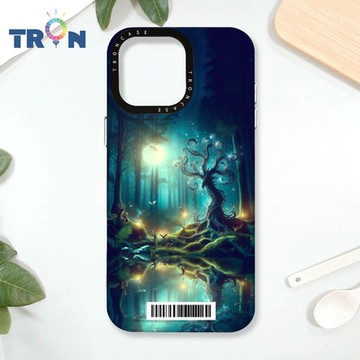 TRON IPhone 16 Pro Max 奇幻森林系列 防摔太空載具殼 透黑 軟硬 手機殼