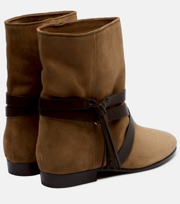 Isabel Marant Rejen leather-trimmed suede ankle boots