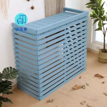 免運 公司貨  防腐木外機空調架上保護罩陽臺戶外花架室外柵欄置物架主機罩裝飾工廠現貨直銷 售後保障 全館免運 可開發票 店長推薦 5s1227