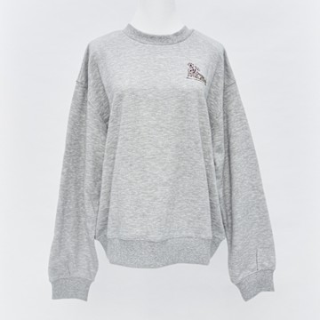 New Balance 女款 灰色 大學T 美規 棉質 圖案Logo 長袖 WT51913AG