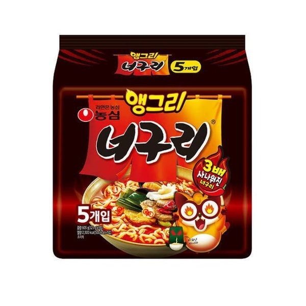 アングリーノグリ 五個 韓国ラーメン インスタントラーメン おまとめ梱包 送料1回発生