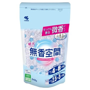KOBAYASHI 小林製藥 無香空間 居家室內芳香除臭劑 補充包 清爽皂香  648g  1個