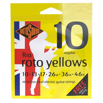 Rotosound Roto Yellows 鎳合金 電吉他弦 10-46