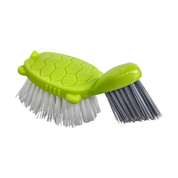 AIWA 日本製小烏龜清潔刷，尺寸約13.5X6.2X6.7CM  綠色  1個