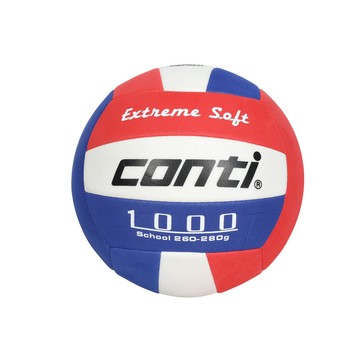 conti 5號安全軟式排球-5號球 運動 訓練 紅藍白