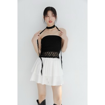 Feelsweet made B29 韓國 刻在骨子裡的浪漫 蕾絲平口Bra＋細條長圍巾