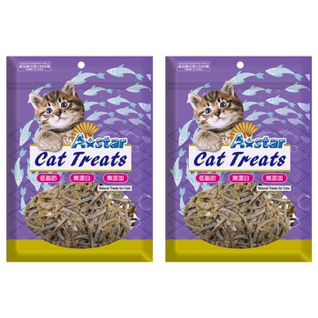 A star am貓咪小魚干 40g/包 2入 貓咪零食 天然無添加 低脂肪  小魚乾