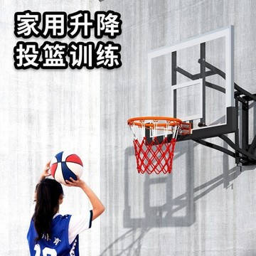 壁掛籃筐成人戶外籃球架家用掛式可升降標準室內兒童籃球板籃球框