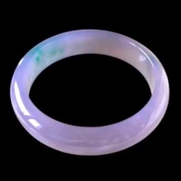 【森茂珠寶】天然翡翠A貨 春帶彩玻冰種翡翠圓鐲