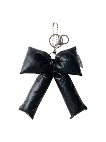 長尾緞帶鑰匙圈_黑