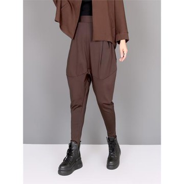 2025秋冬新潮個性小腳哈倫褲女吊襠褲寬松垮褲靴褲女彈力中腰長褲