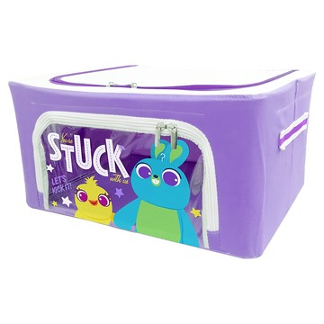 TOY STORY 玩具總動員 39 x 29 x 20cm 鴨霸兔崽子 紫色 兒童玩具收納箱  1個