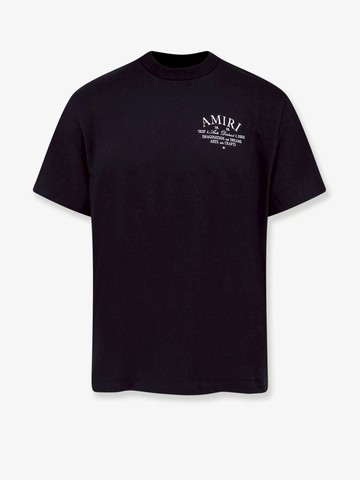 Cotton t-shirt with breast pocket and logo print - AMIRI - gender_Man