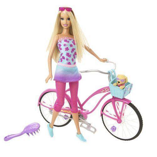 バービーBarbie Beach Party Doll And Bicycle N5852