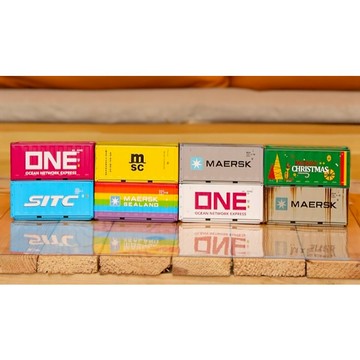 阿莎力2店 迷你貨櫃 貨櫃收納盒 金屬貨櫃 鐵皮貨櫃 迷你收納