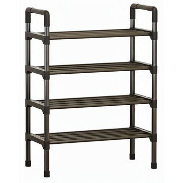 mohe 木暉居家 簡約多層一體式鞋架 60 x 28 x 79cm  黑色  1個