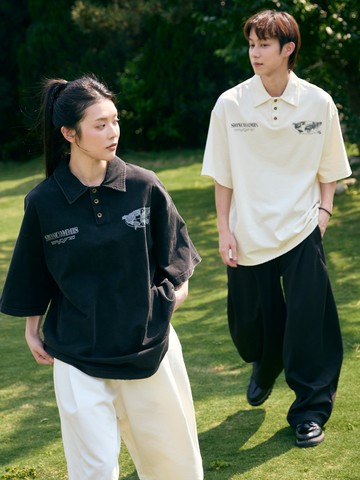世界地圖有領短POLO