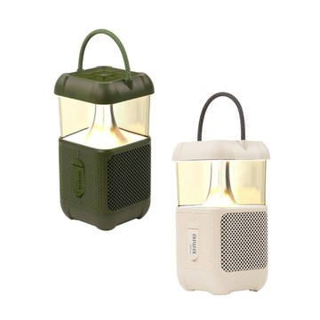 【AIWA 愛華】露營燈藍牙音箱BS-RM20 (防水等級IPX4) - 白色/綠色